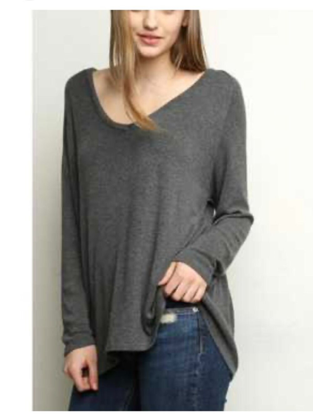 Free People "On My Mind" V-Neck Top - Picture 3 of 13